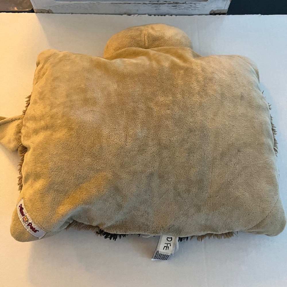 Pillow Pets Playful Puppy Dog Plush 18 inch Tan Brown Stuffed Animal Toy 2010 - Picture 4 of 8